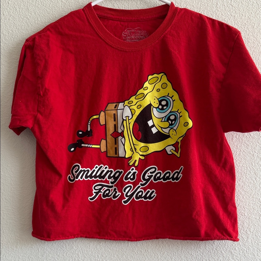 SpongeBob SquarePants Red Crop Top